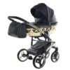 Junama Handcraft Enzo 2 In 1 Pram – Black Gold