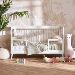 Obaby Maya Cot Bed – White With Acrylic