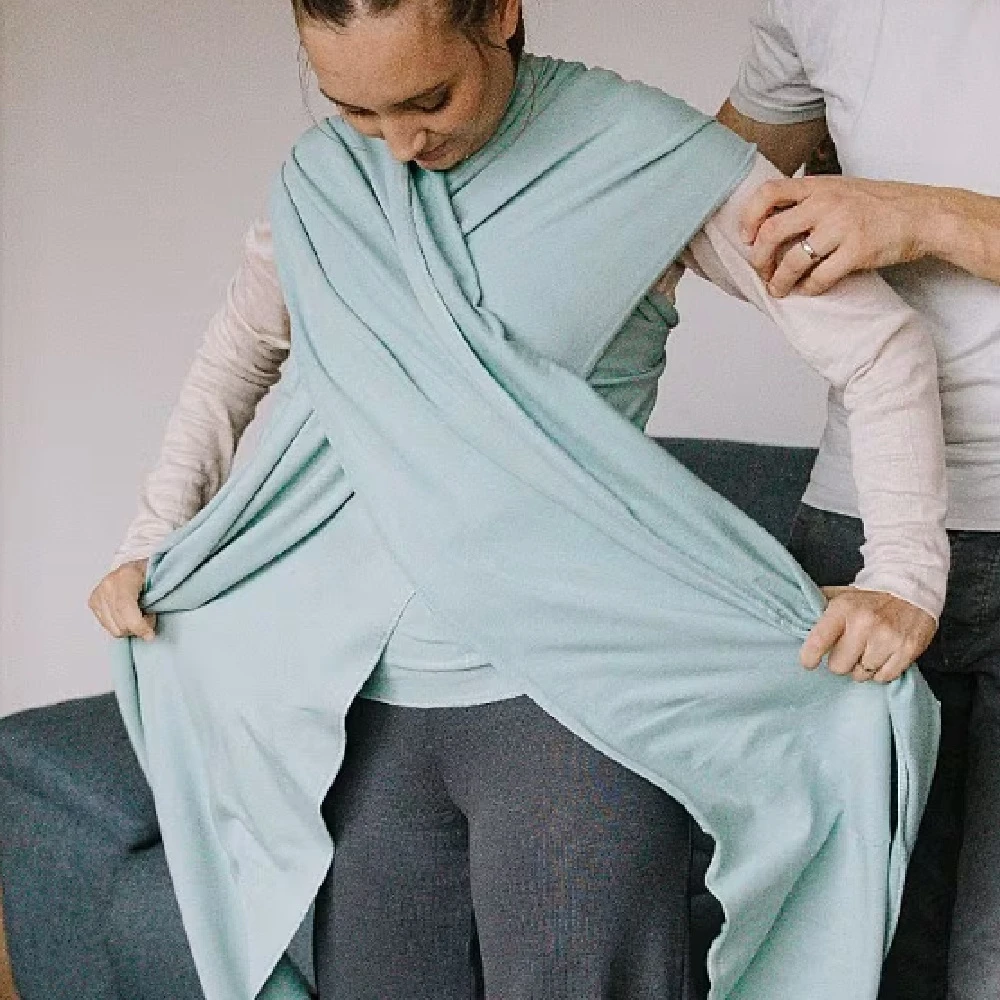 Tutti Bambini Boba Wrap Serenity Sea Mist - Image 6