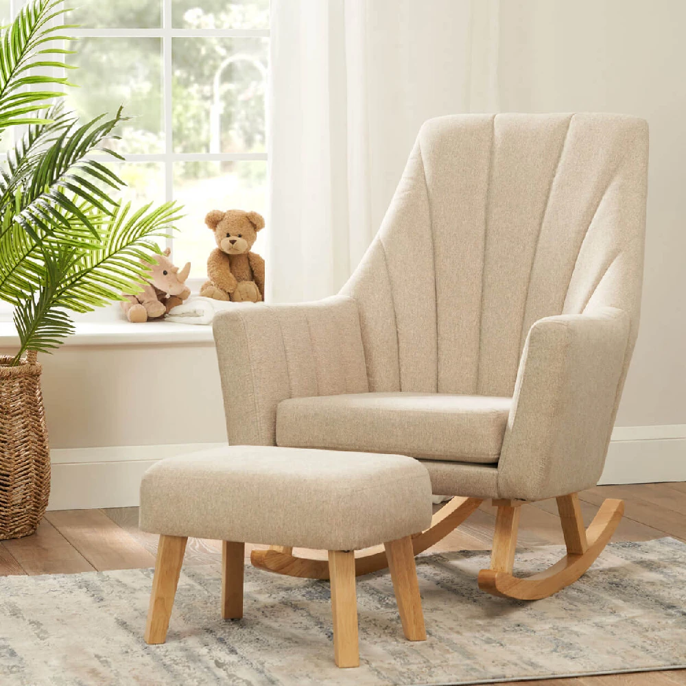 Tutti Bambini Rio Newborn 6 Piece Nursery Room Set Bundle – Dove Grey/Oak - Image 13