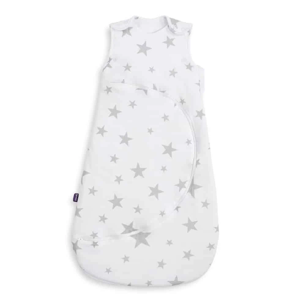 SnuzPouch Sleeping Bag Grey Star 0-6m β 1.0 Tog