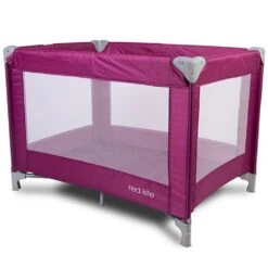 Red Kite Sleeptight Travel Cot – Raspberry