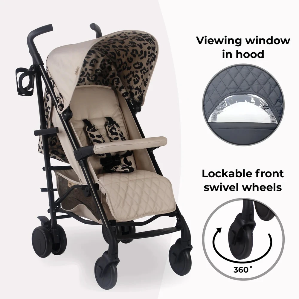 My Babiie Plus Stroller β Fawn Leopard - Image 4