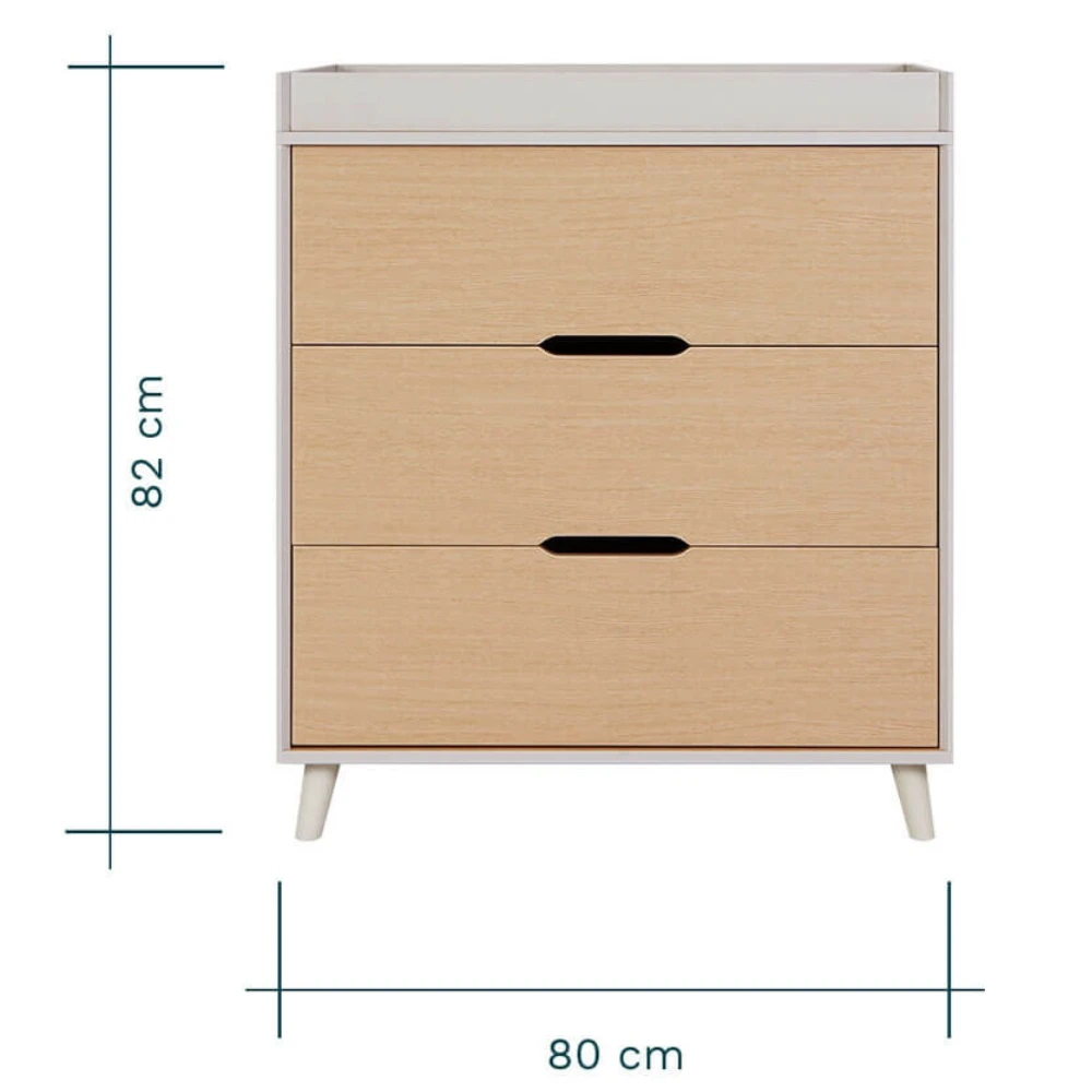 Tutti Bambini Fika 2 Piece Room Set β Light Oak/White Sand - Image 4