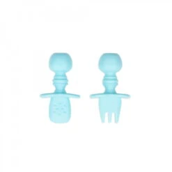 Bumkins Blue Silicone Chewtensils