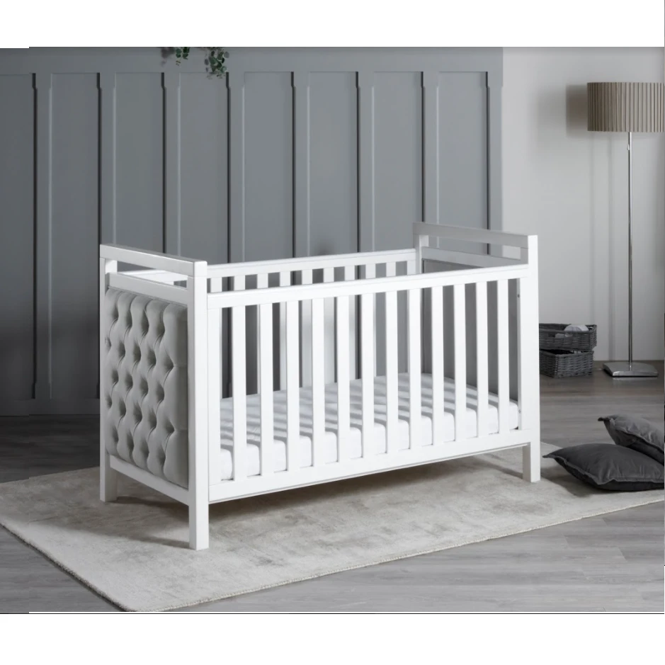 Babymore Deluxe Velvet 2 Piece Nursery Room Set And Mattress - Image 4