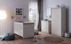 Sennen 3 Piece Nursery Room Set – Cashmere/Grey Ash