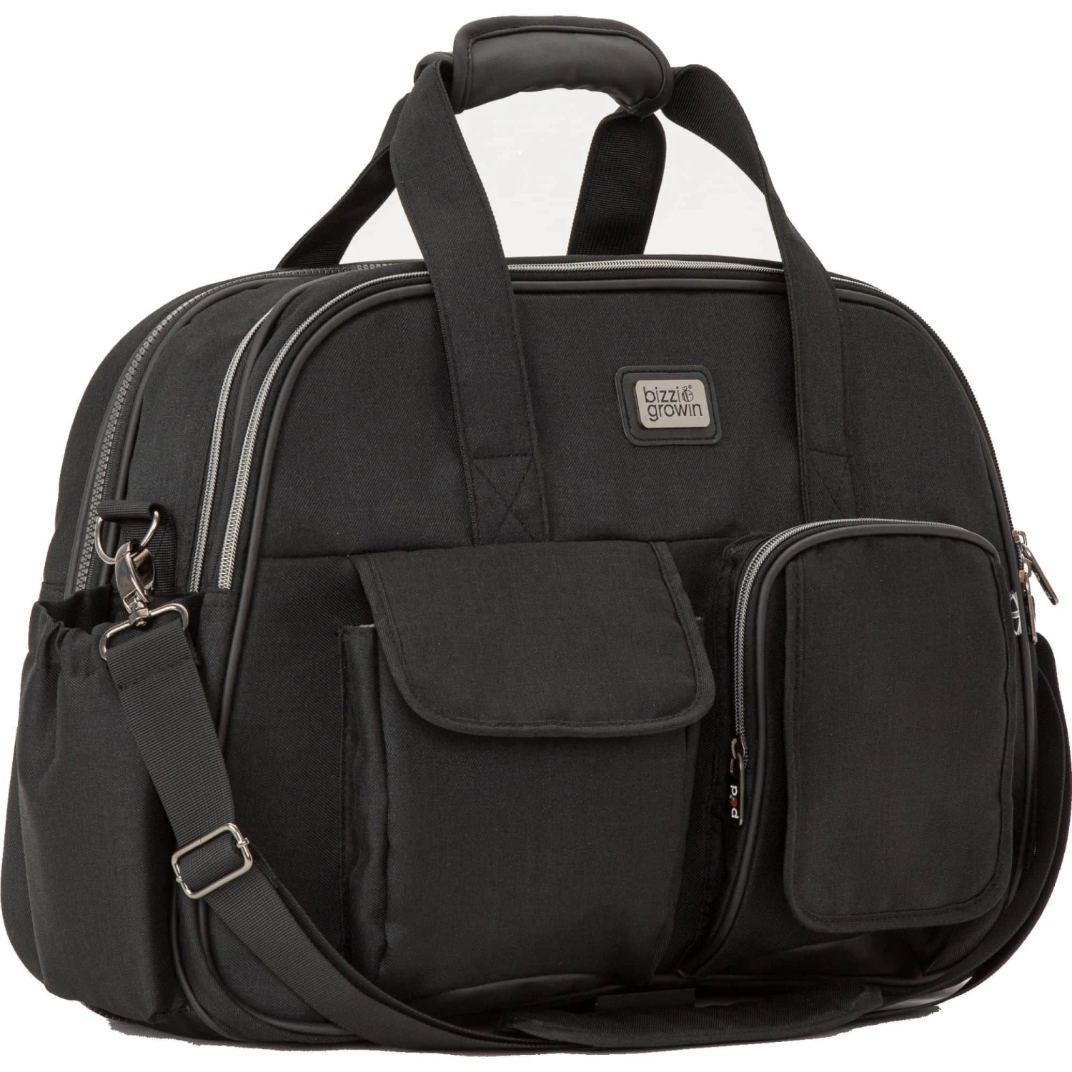 Bizzi Growin Travel Crib Changing Bag Chelsea Black - Image 2