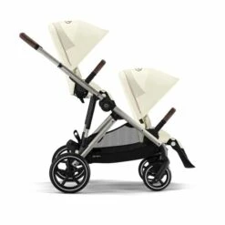 Cybex Gazelle S Twin Pushchair Seashell Beige With Second Seat