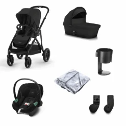Cybex Gazelle S Travel System Moon Black