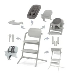 Cybex Lemo Highchair Complete Set – Suede Grey