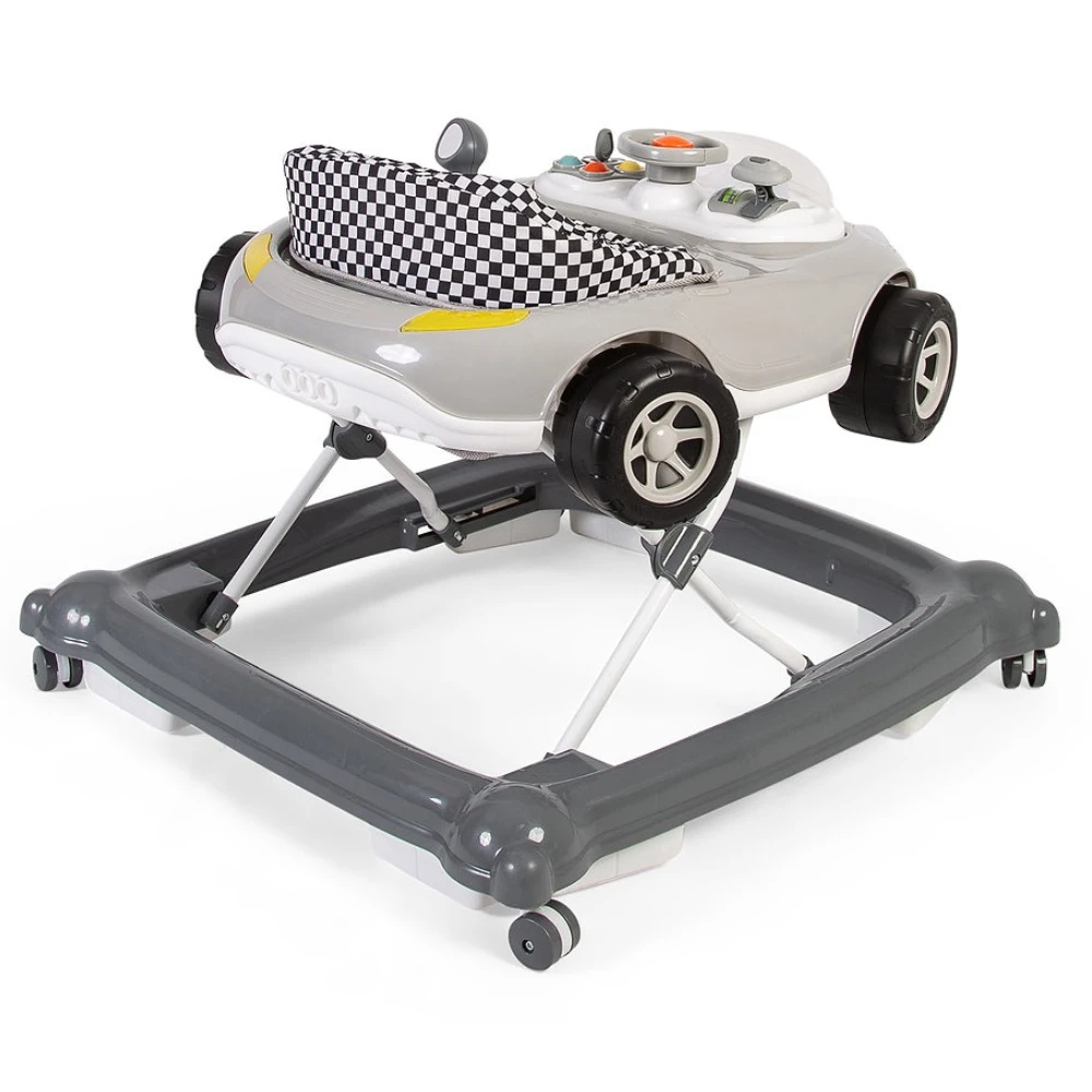 Red Kite Baby Go Round Race Sporty Car Electronic Walker β Grey - Image 2