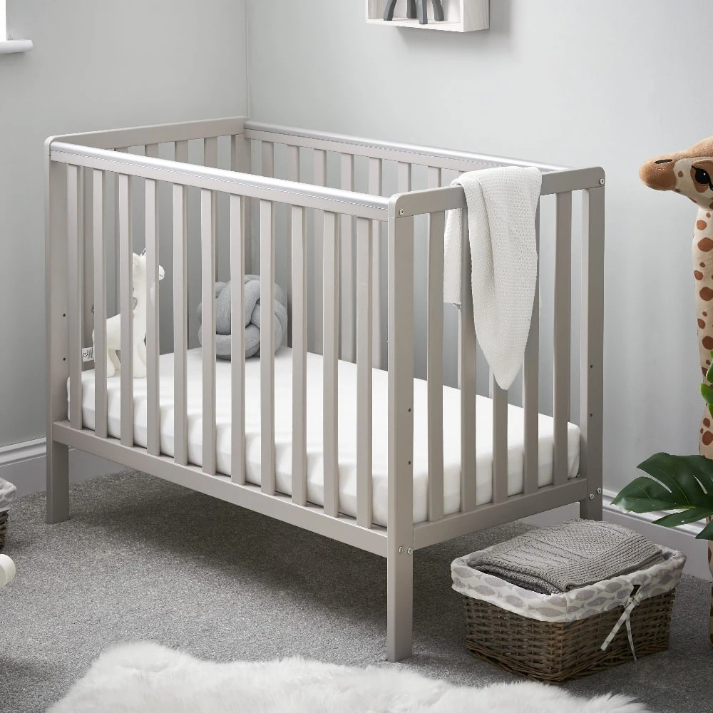 Obaby Bantam Space Saver Cot β Warm Grey