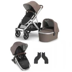 UPPAbaby VISTA V3 Double Pushchair And Carrycot – Theo