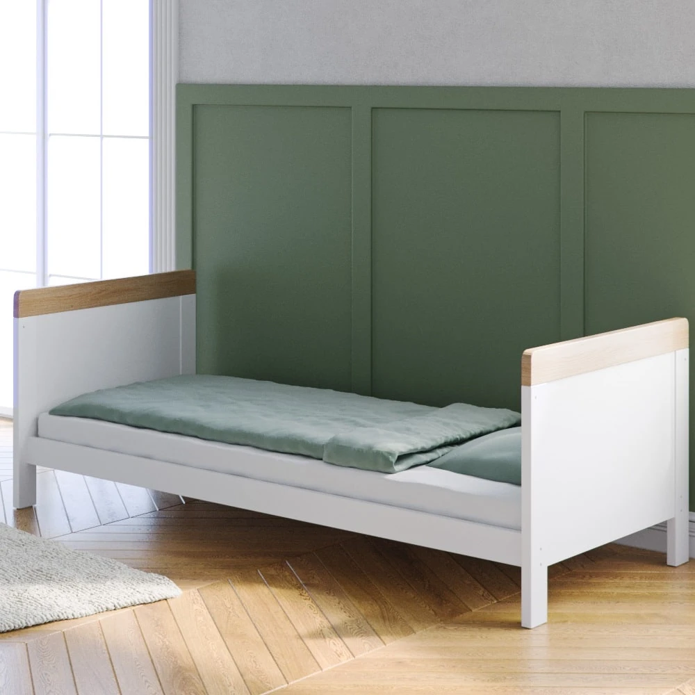 The Belstone Cot Bed White And Oak - Image 3