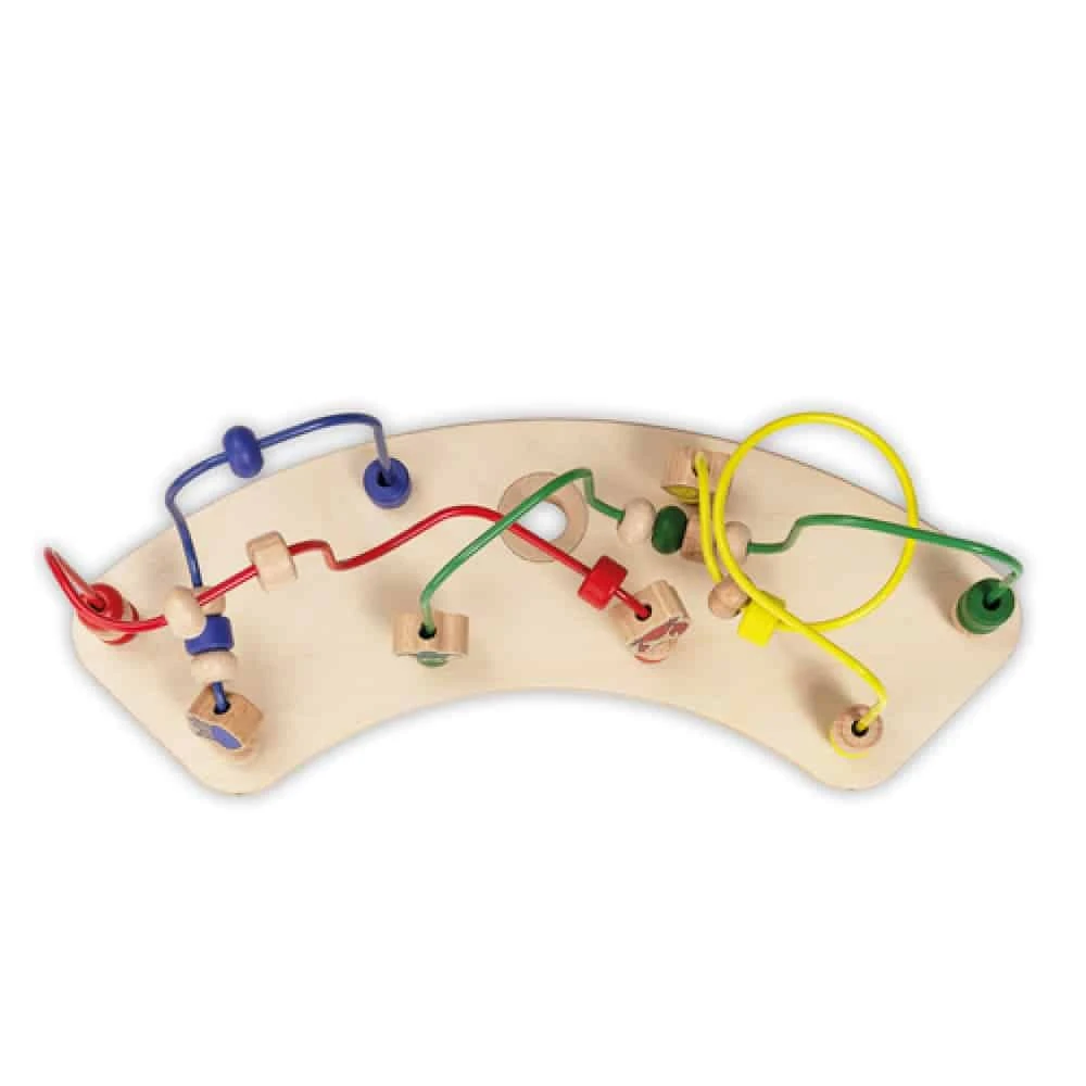 Hauck Alpha Wooden Play Tray Toy – Bead Maze - Image 2