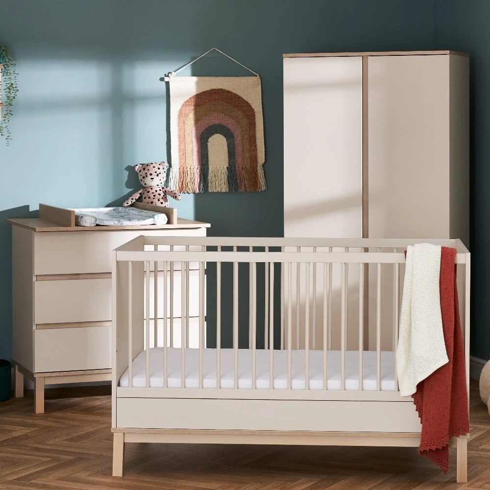 Obaby Astrid 3 Piece Nursery Room Set β Satin/Oak