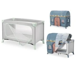 Hauck Dream N Play Plus Mint With Palace Cover