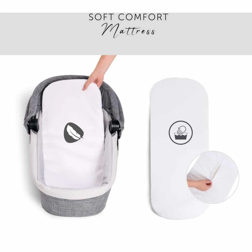 Hauck Eagle 4S Carrycot Melange Grey - Image 3