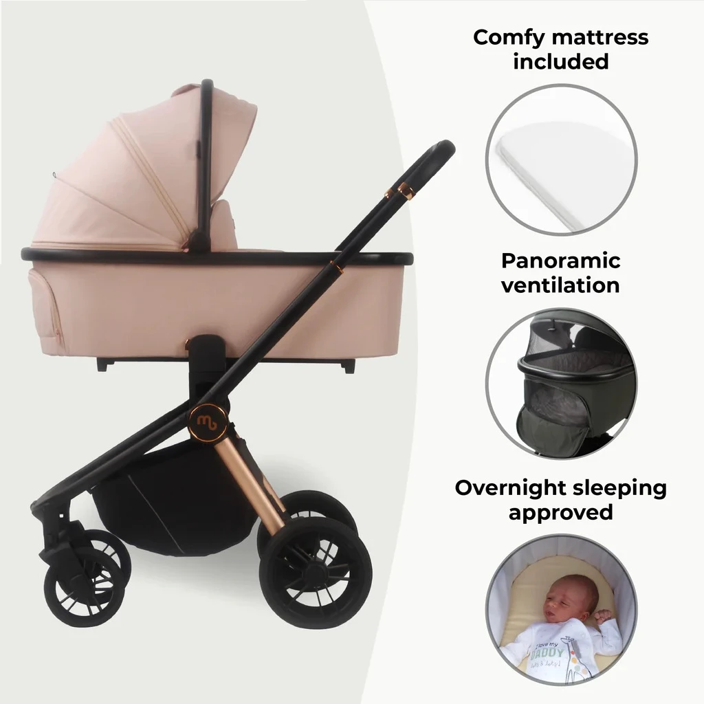 My Babiie Travel System With Cabriofix Car Seat β Pastel Pink - Image 2