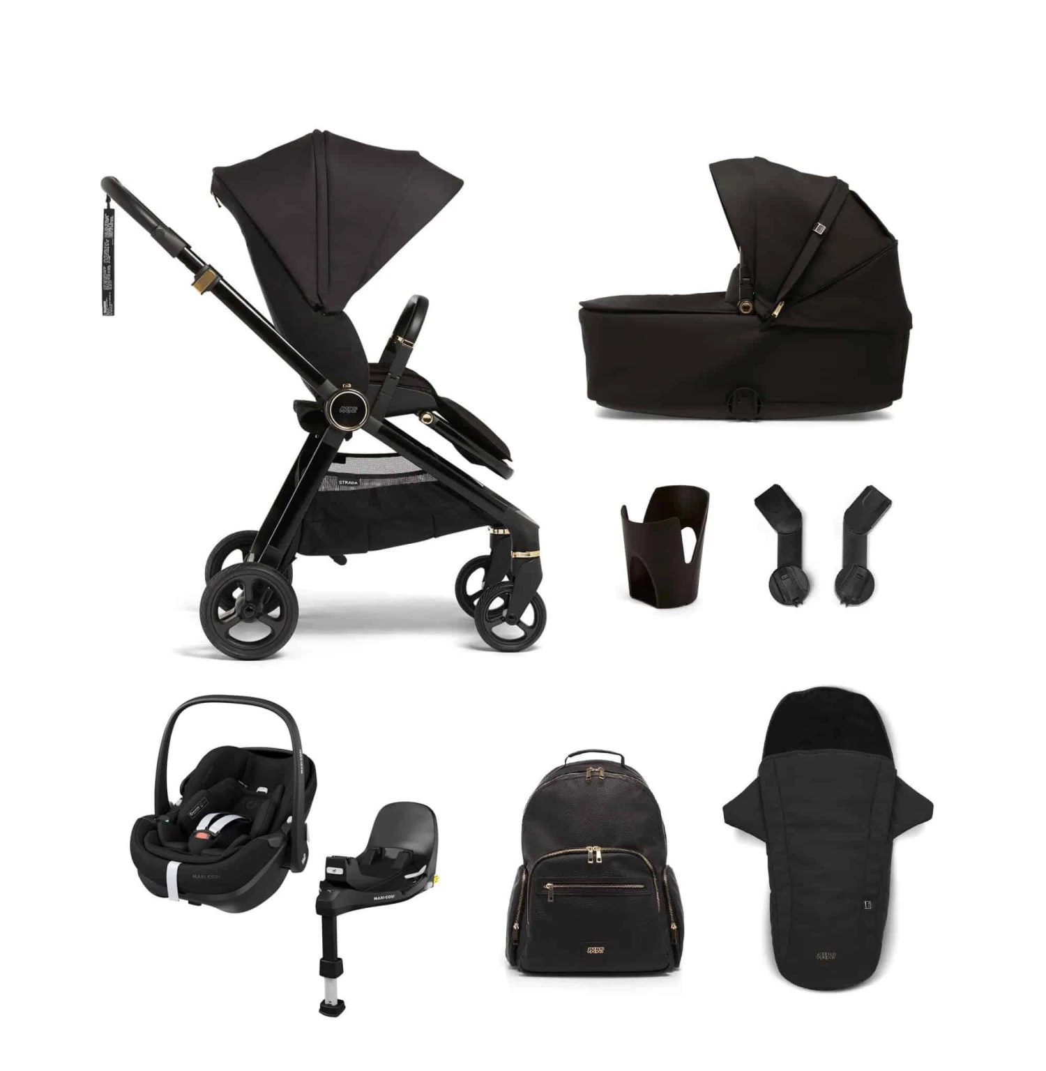 Mamas & Papas Strada Pebble 360 Pro I-Size Travel System β Black Diamond