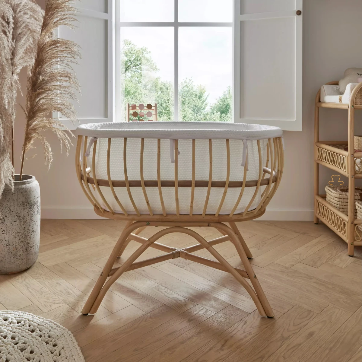 CuddleCo Aria Crib β Rattan - Image 5