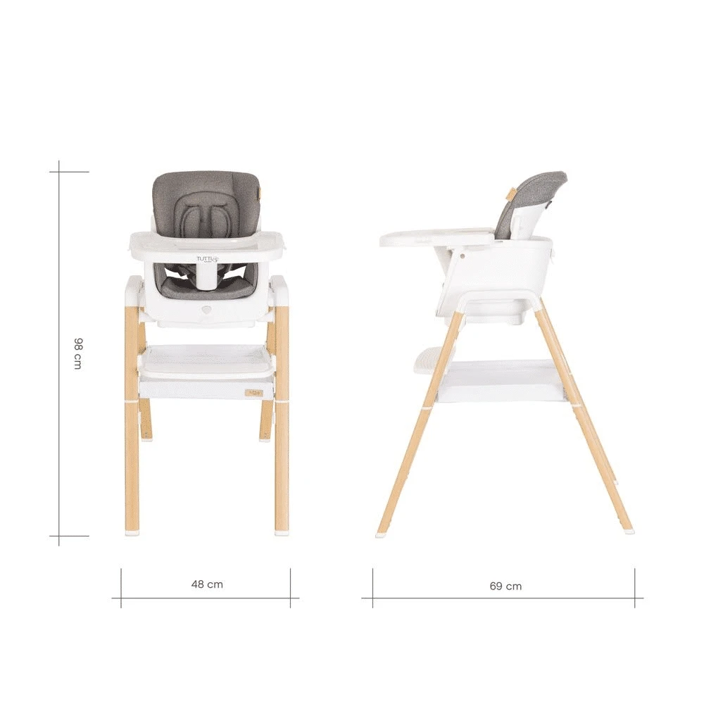Tutti Bambini Nova Highchair/Rocker Package β Oak/White - Image 5
