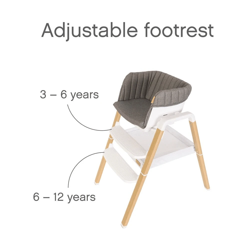 Tutti Bambini Nova Highchair/Rocker Package β Oak/White - Image 9