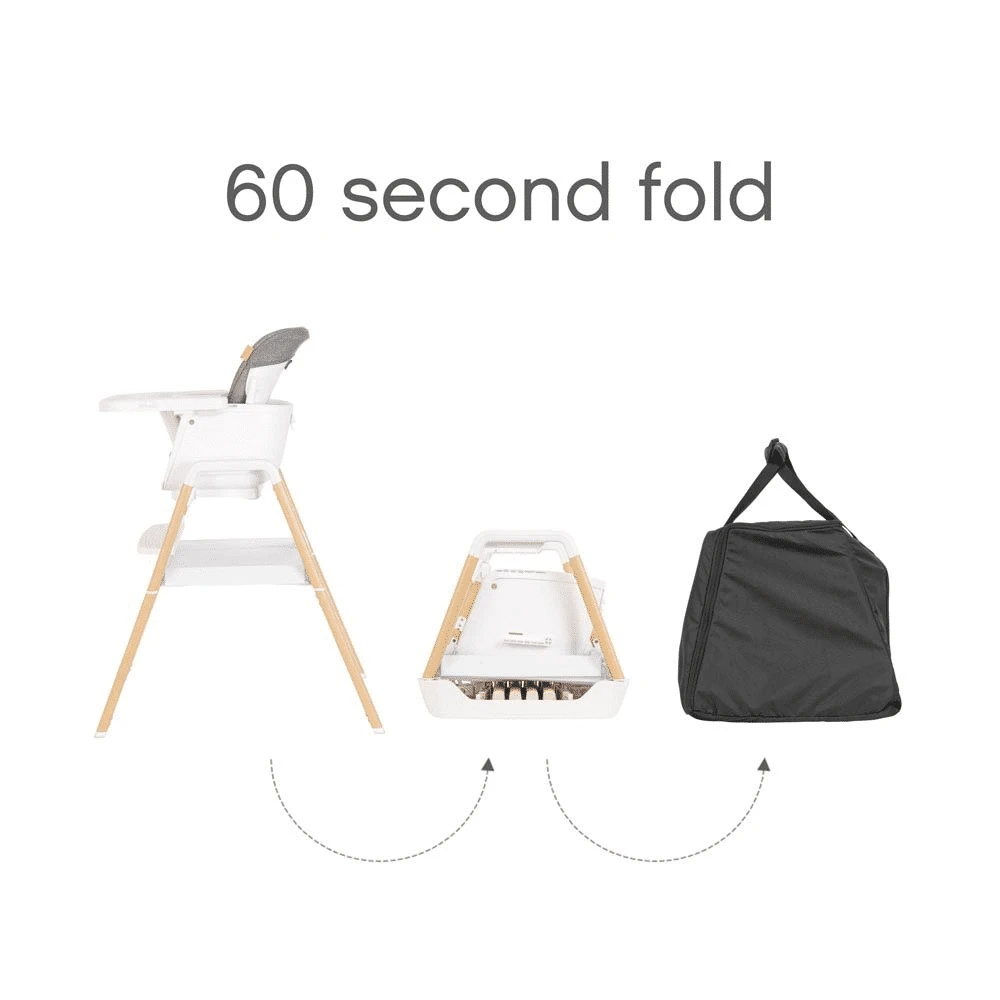 Tutti Bambini Nova Highchair/Rocker Package β Oak/White - Image 10
