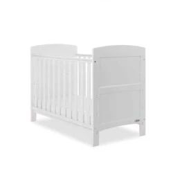Obaby Grace Mini Cot Bed Plus Mattress Options – White