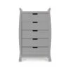 Obaby Stamford Sleigh Tall Chest Of Drawers – Warm Grey