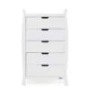 Obaby Stamford Sleigh Tall Chest Of Drawers – White