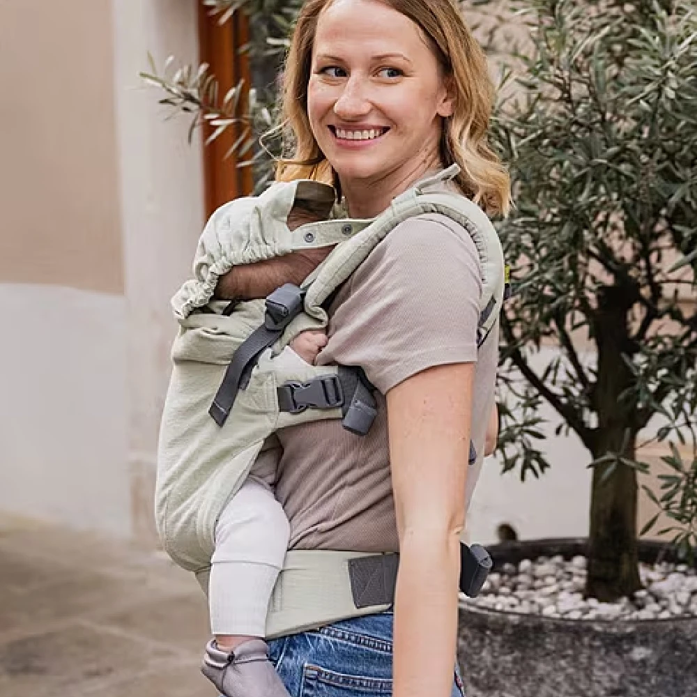 Tutti Bambini Boba X Baby Carrier Linen Green Willow - Image 2