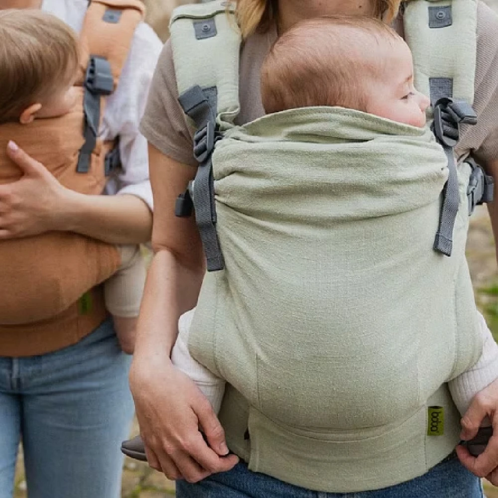 Tutti Bambini Boba X Baby Carrier Linen Green Willow - Image 7