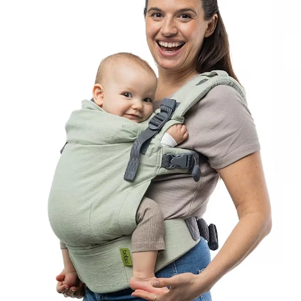 Tutti Bambini Boba X Baby Carrier Linen Green Willow - Image 8