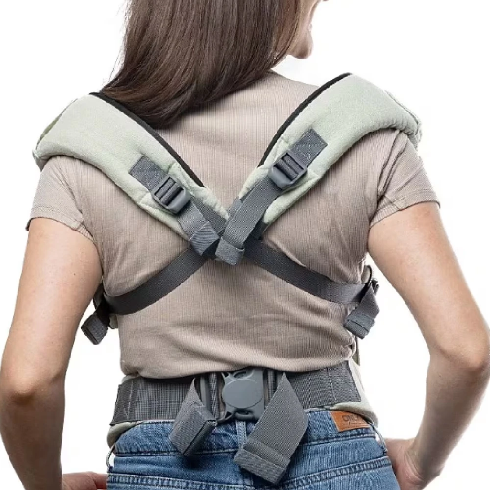 Tutti Bambini Boba X Baby Carrier Linen Green Willow - Image 3