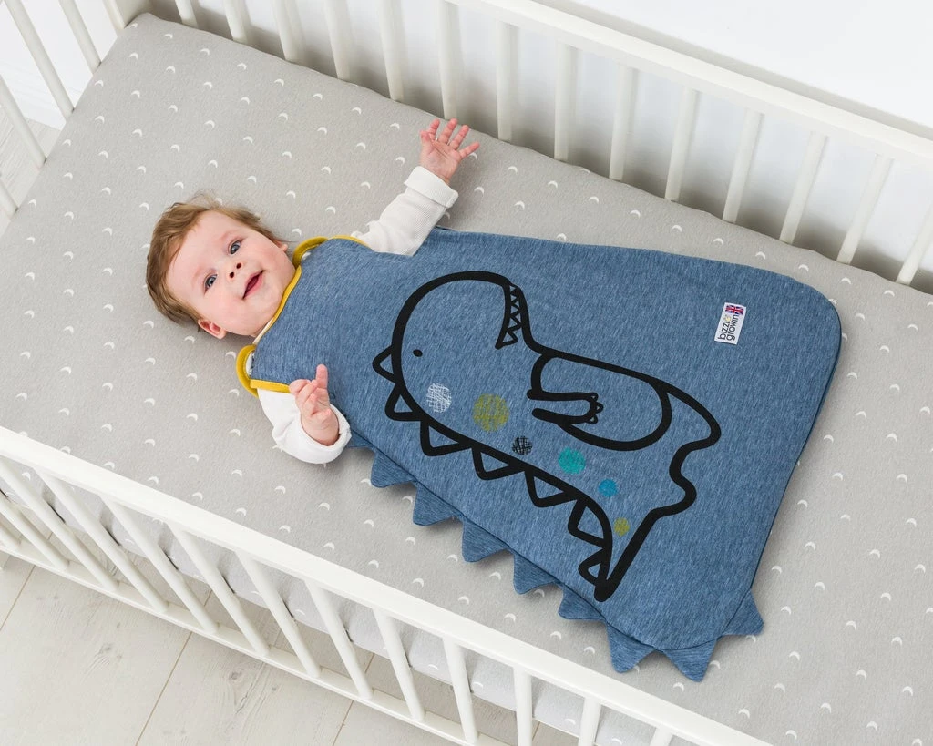 Bizzi Growin β BABY SLEEPING BAG 0-6 MONTHS 2.5 TOG -Tony T-Rex - Image 3