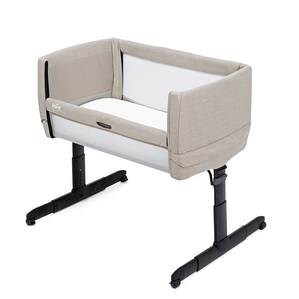 Joie Roomie GO Bedside Crib (Black Frame) – Clay - Image 10