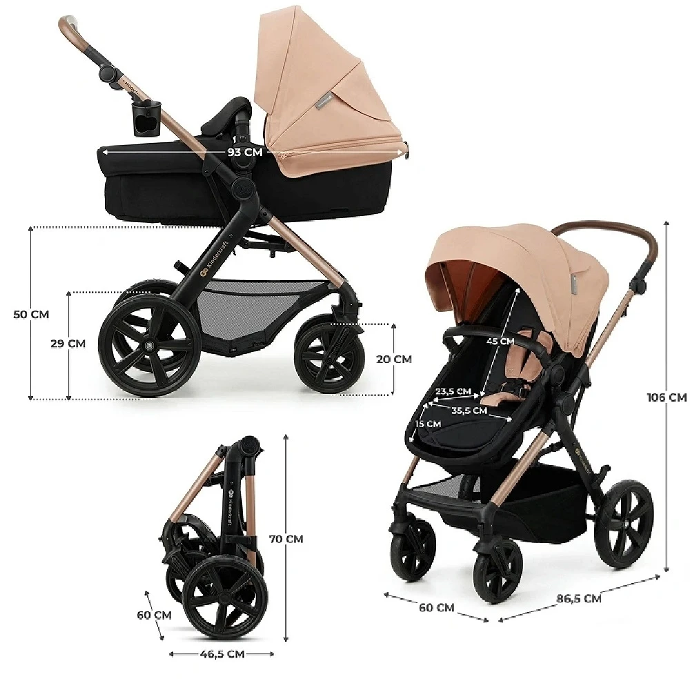 Kinderkraft MOOV 2 Travel System Beige - Image 14