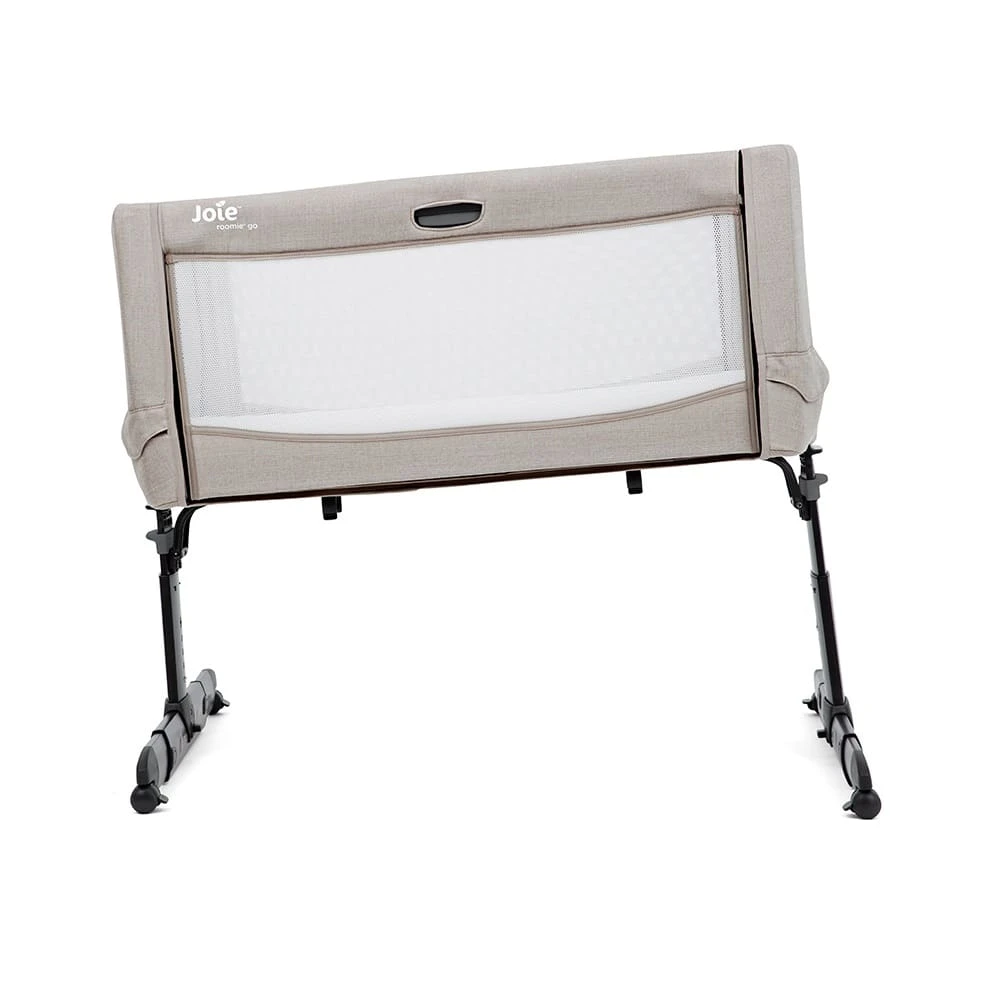 Joie Roomie GO Bedside Crib (Black Frame) – Clay - Image 3
