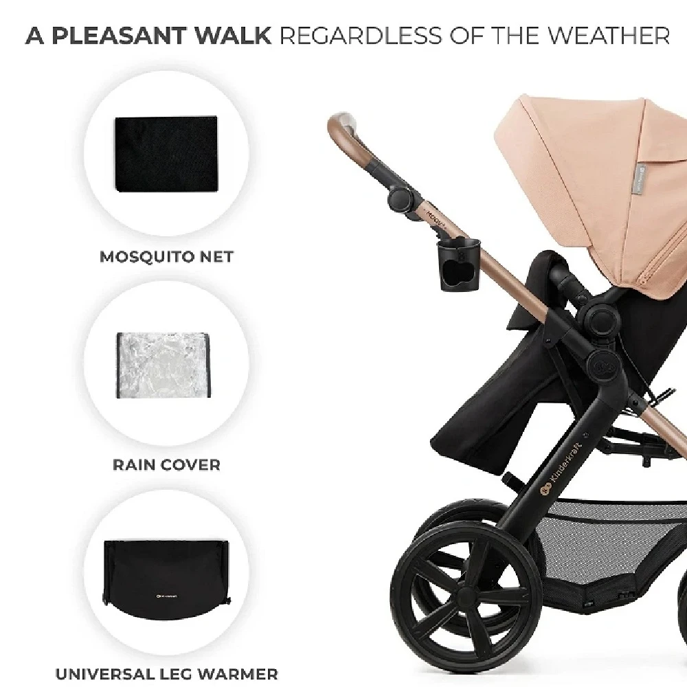 Kinderkraft MOOV 2 Travel System Beige - Image 15