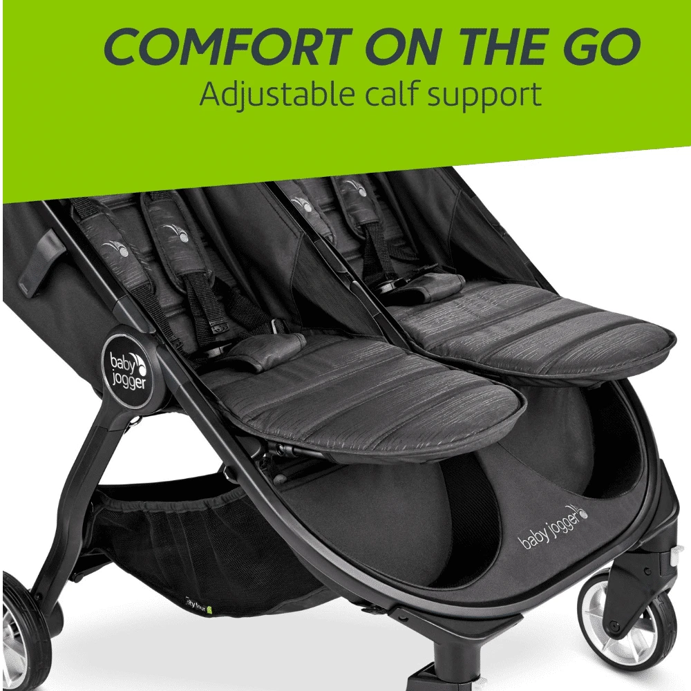 Baby Jogger Pitch Black City Tour 2 Double Pushchair - Image 12