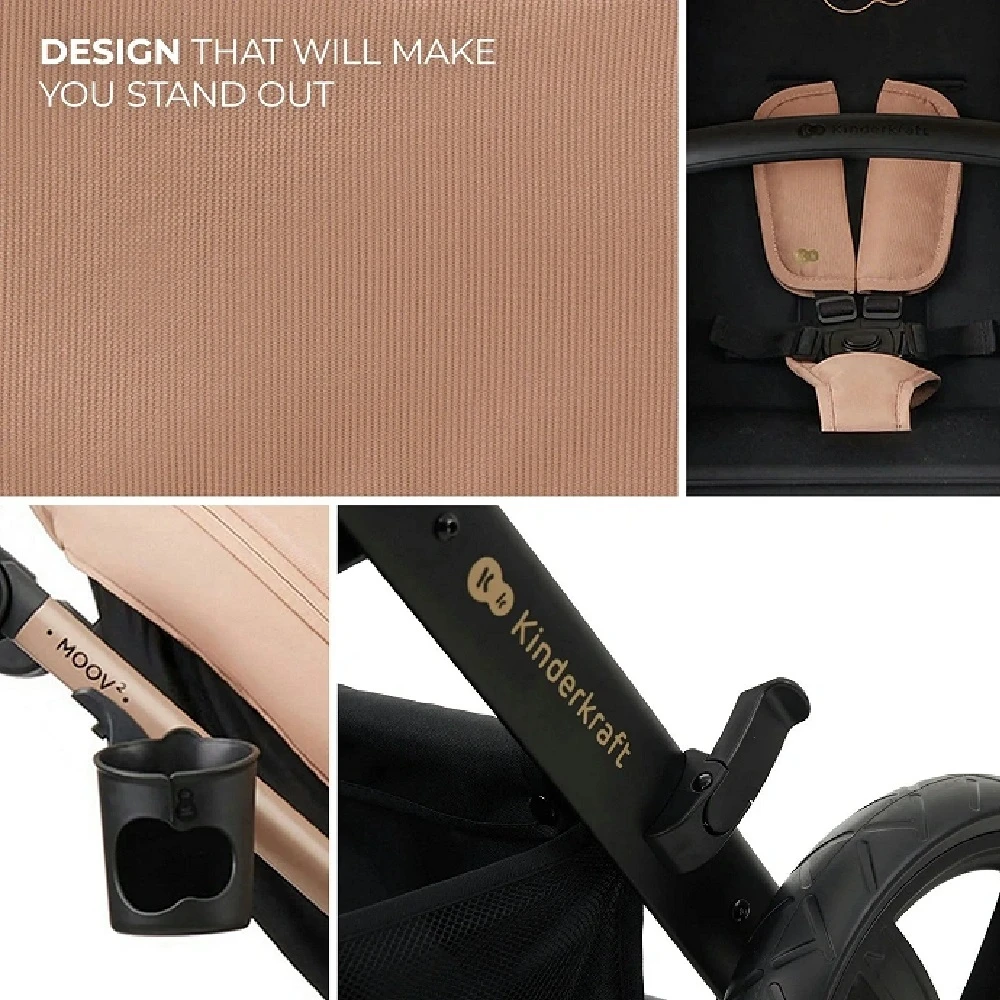 Kinderkraft MOOV 2 Travel System Beige - Image 11