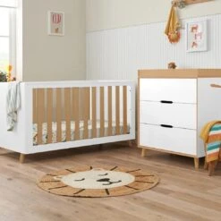 Tutti Bambini Fika 2 Piece Room Set β White/Light Oak