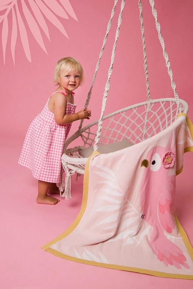 Bizzi Growin β Pippa Parrot Knit Blanket/Shawl - Image 2