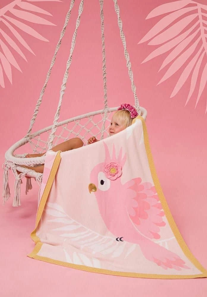 Bizzi Growin β Pippa Parrot Knit Blanket/Shawl - Image 3