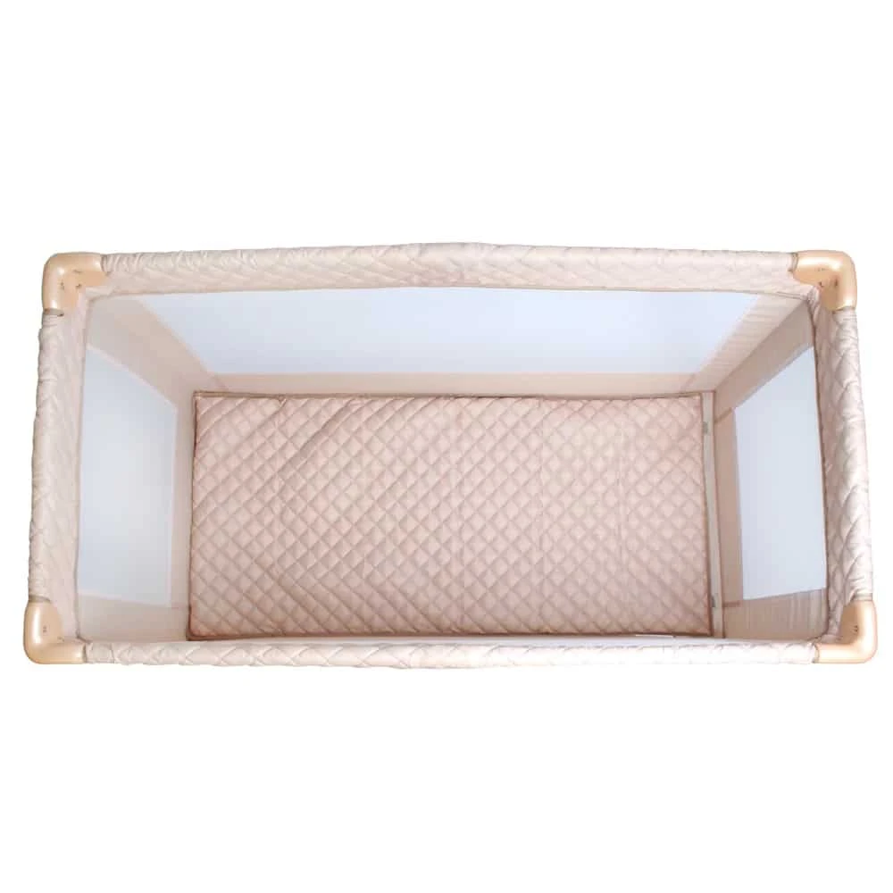 My Babiie Blush Quilted Travel Cot - Image 5