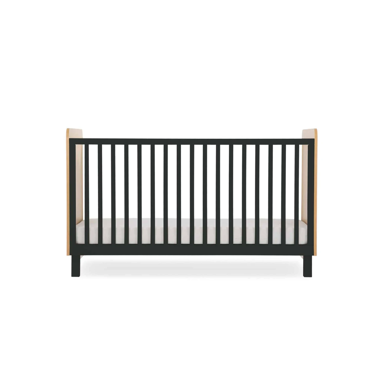 CuddleCo Rafi Cot Bed β Oak And Black - Image 3
