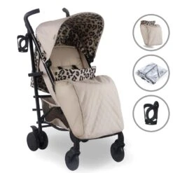 My Babiie Plus Stroller – Fawn Leopard