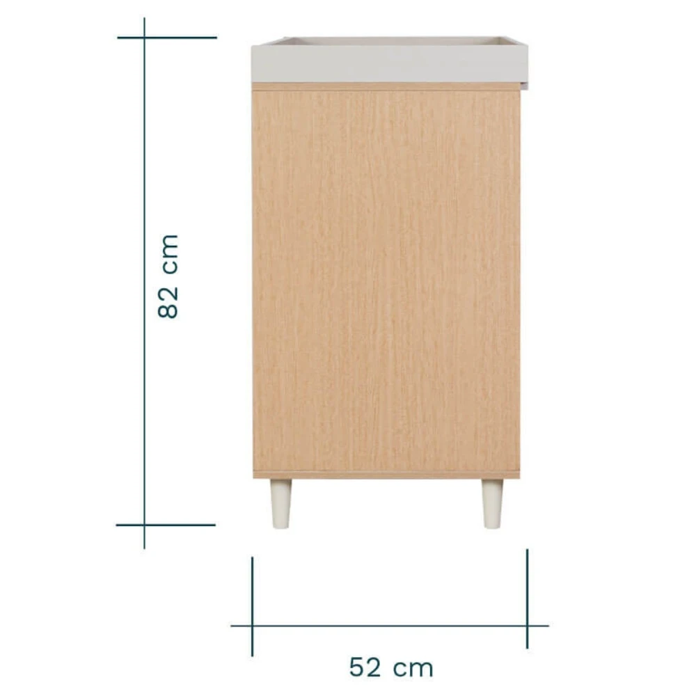 Tutti Bambini Fika 4in1 3 Piece Room Set โ Light Oak/White Sand - Image 3